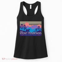 Great Smoky Mountains National Park Retro Scenery Women's Tank Top thumb 0