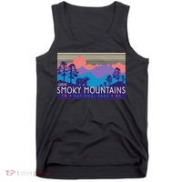 Great Smoky Mountains National Park Retro Scenery Tank Top thumb 0