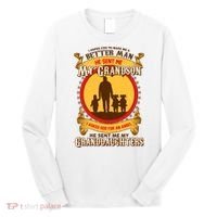 God Sent Me My Grandson And Granddaughters Long Sleeve Shirt thumb 0