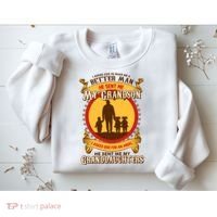 God Sent Me My Grandson And Granddaughters Sweatshirt thumb 2