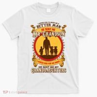 God Sent Me My Grandson And Granddaughters T-Shirt thumb 0