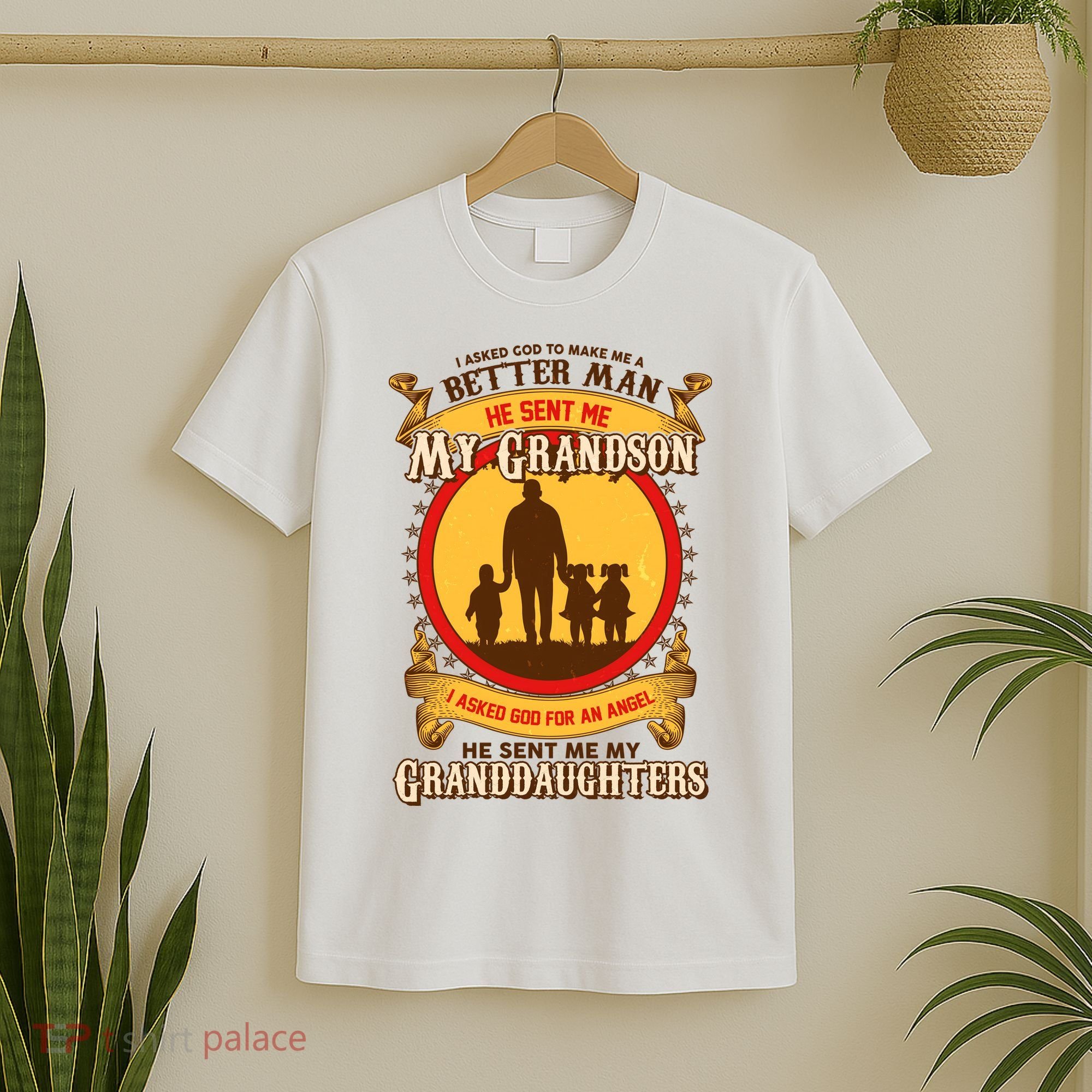 God Sent Me My Grandson And Granddaughters T-Shirt