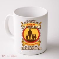 God Sent Me My Grandson And Granddaughters Coffee Mug thumb 0