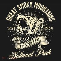 Great Smoky Mountains National Park Tennessee Bear Hike Meaningful Gift Women's Hoodie thumb 2