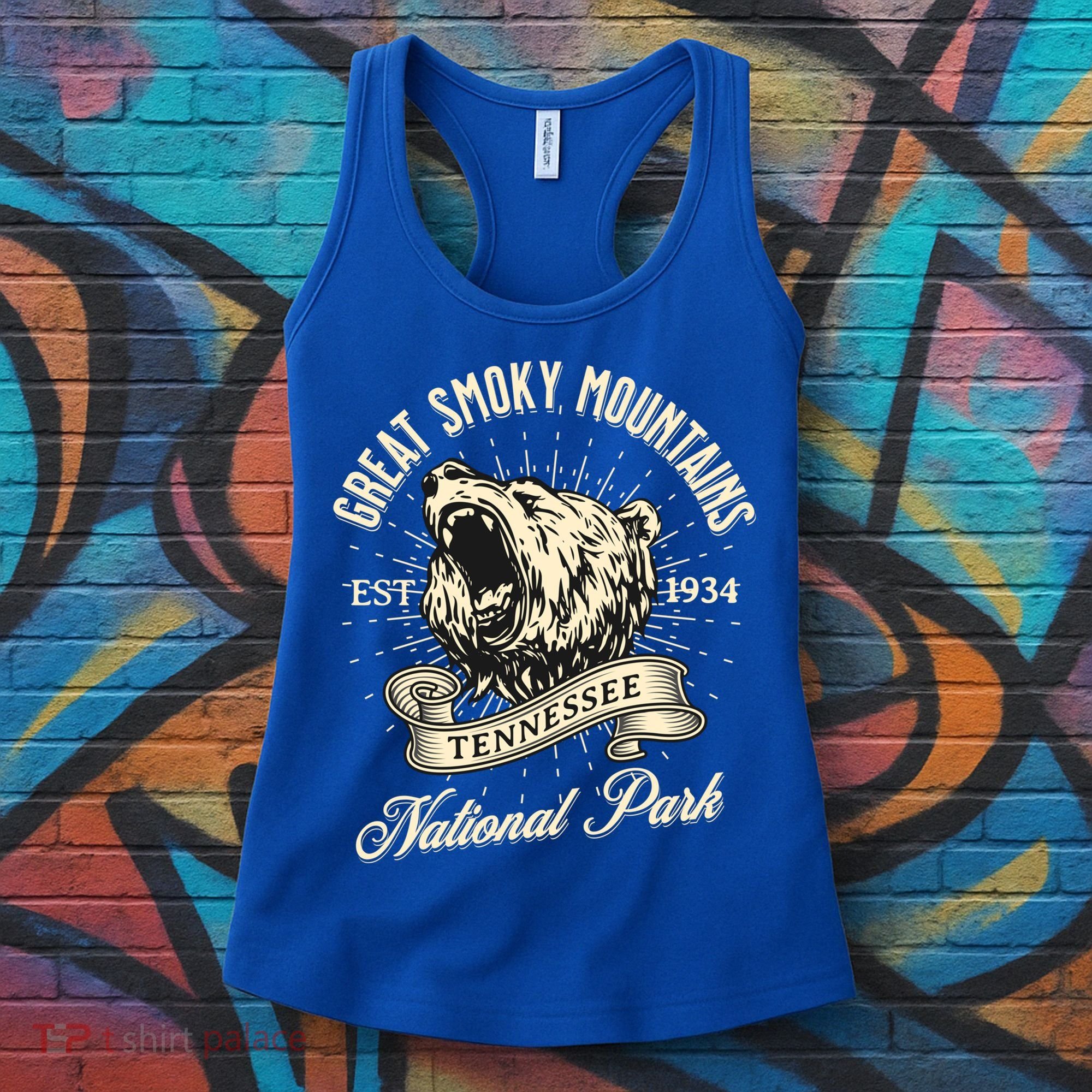 Great Smoky Mountains National Park Tennessee Bear Hike Meaningful Gift Women's Tank Top