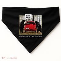 Great Smoky Mountain Bears Hey Look A Menu USA-Made Doggie Bandana thumb 0
