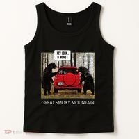 Great Smoky Mountain Bears Hey Look A Menu Tank Top thumb 2