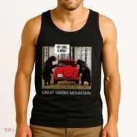 Great Smoky Mountain Bears Hey Look A Menu Tank Top thumb 3