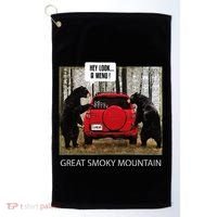 Great Smoky Mountain Bears Hey Look A Menu Golf Towel thumb 0