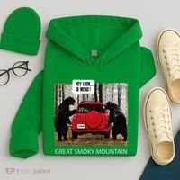 Great Smoky Mountain Bears Hey Look A Menu Hoodie thumb 4