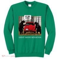 Great Smoky Mountain Bears Hey Look A Menu Sweatshirt thumb 0