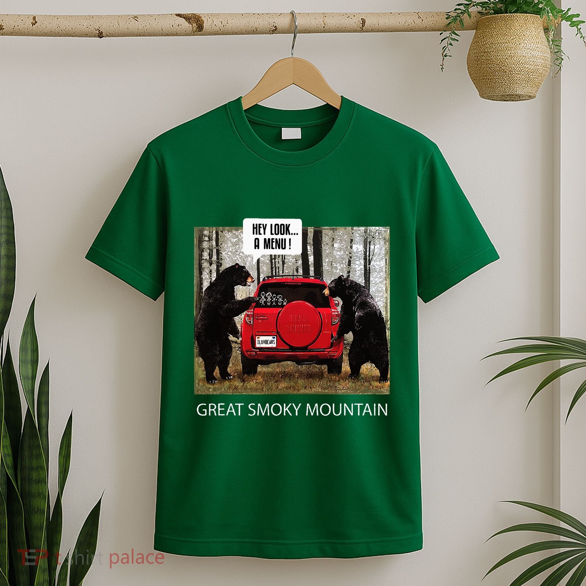 Great Smoky Mountain Bears Hey Look A Menu T-Shirt