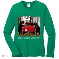 Great Smoky Mountain Bears Hey Look A Menu Women's Long Sleeve Shirt thumb 0
