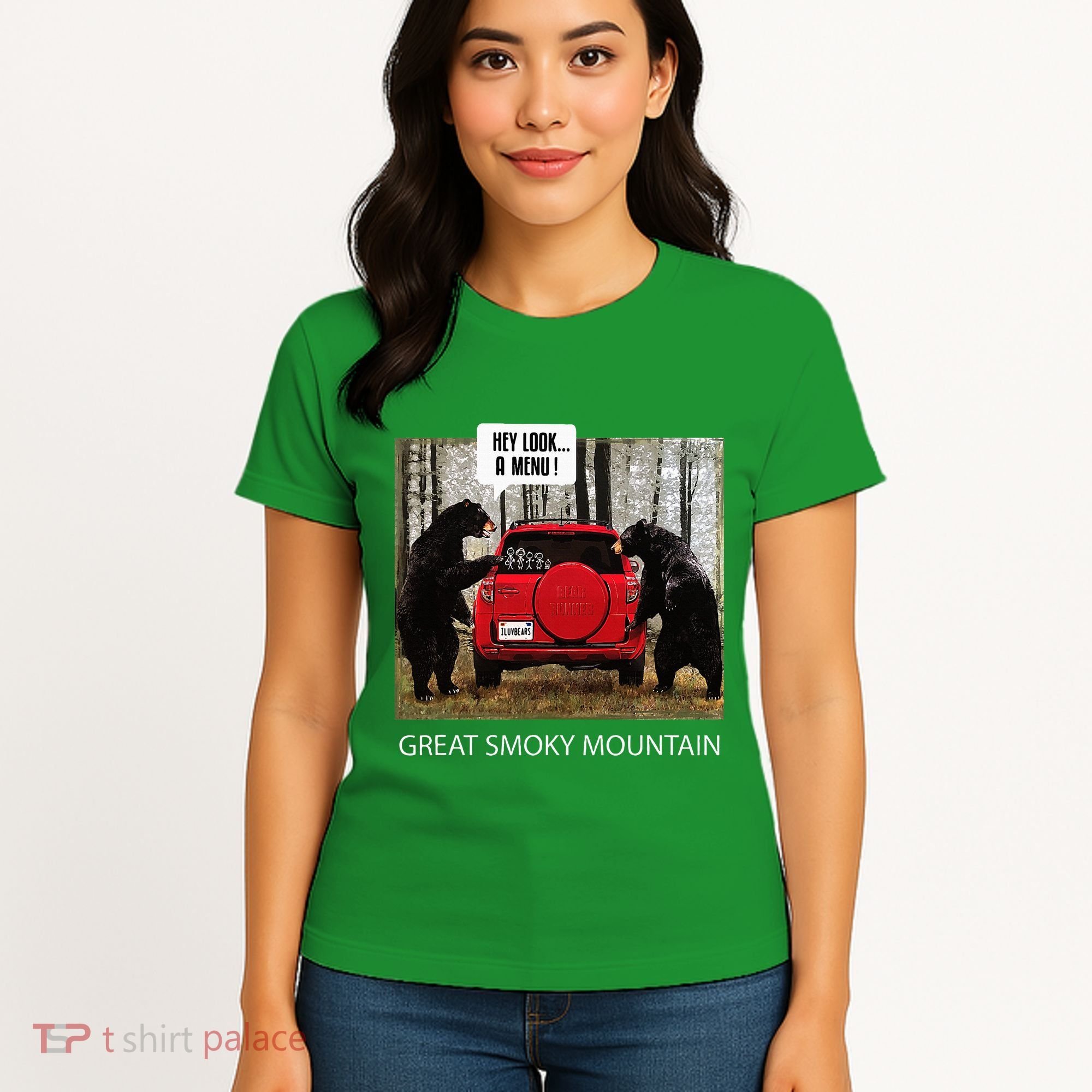 Great Smoky Mountain Bears Hey Look A Menu Women's T-Shirt