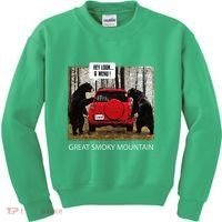 Great Smoky Mountain Bears Hey Look A Menu Kids Sweatshirt thumb 0
