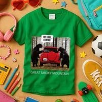 Great Smoky Mountain Bears Hey Look A Menu Kids T-Shirt thumb 3