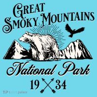 Great Smoky Mountains National Park Tennessee Bear Outdoors Gift Kids Long Sleeve Shirt thumb 2