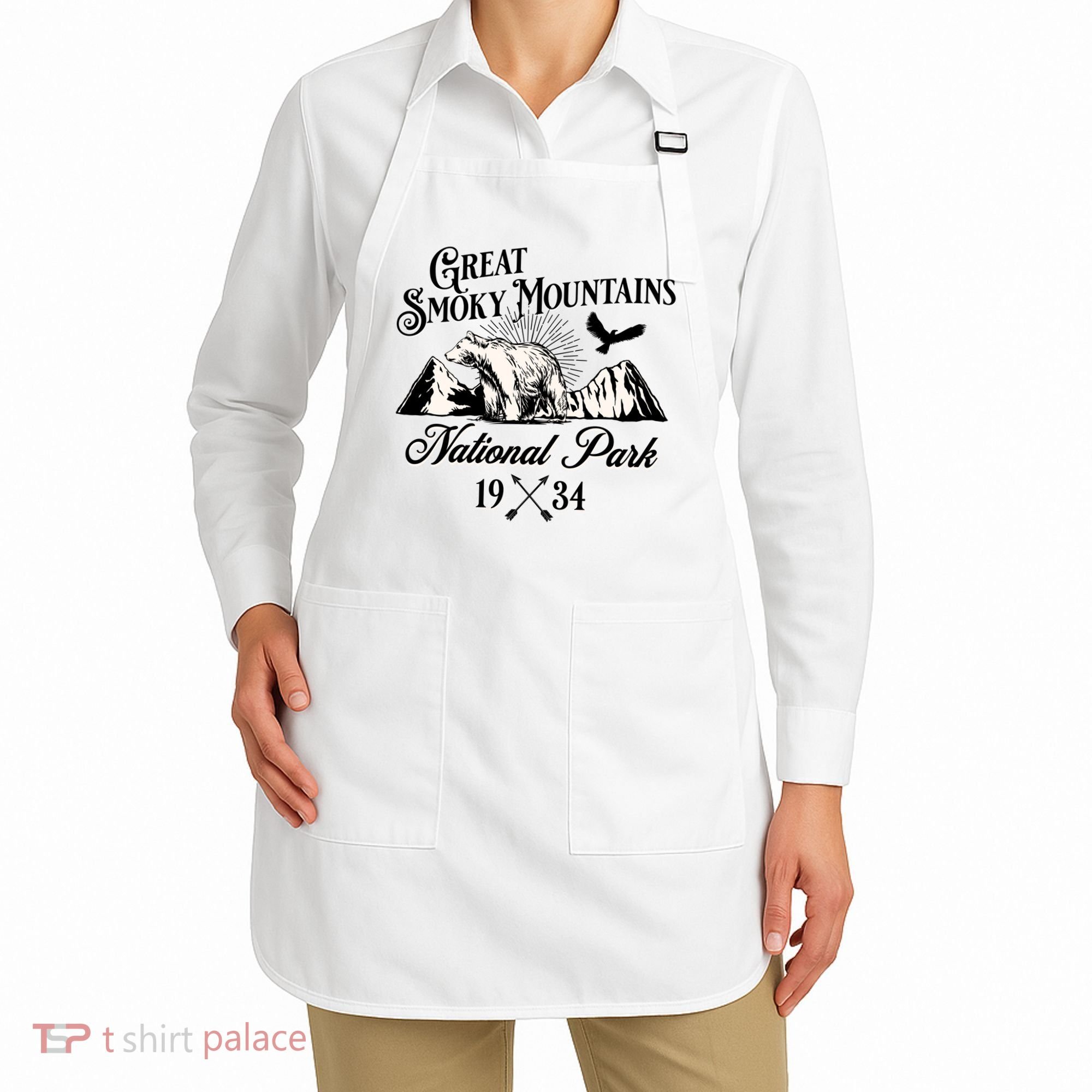 Great Smoky Mountains National Park Tennessee Bear Outdoors Gift Apron