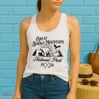 Great Smoky Mountains National Park Tennessee Bear Outdoors Gift Women's Tank Top thumb 2