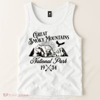 Great Smoky Mountains National Park Tennessee Bear Outdoors Gift Tank Top thumb 2