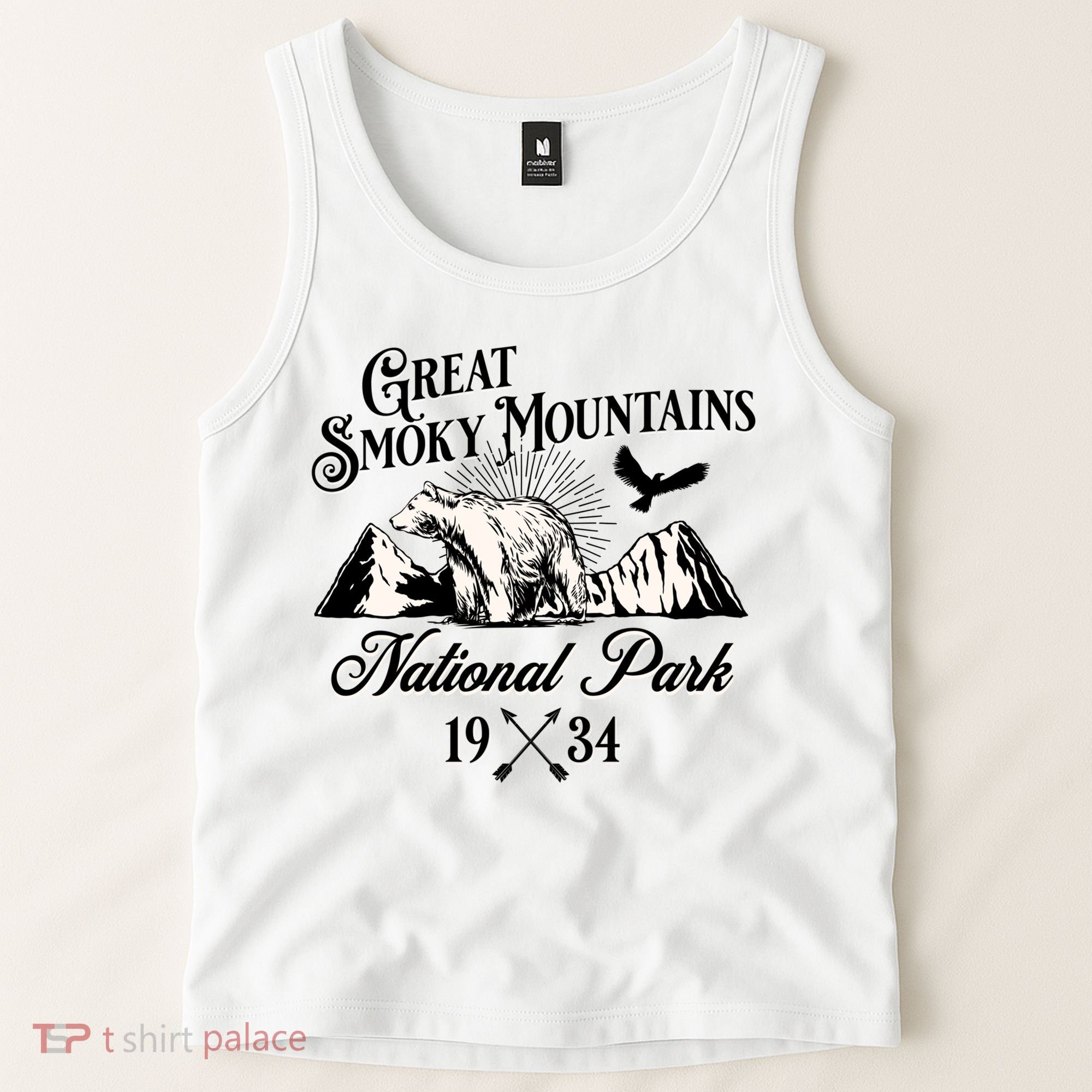 Great Smoky Mountains National Park Tennessee Bear Outdoors Gift Tank Top