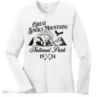 Great Smoky Mountains National Park Tennessee Bear Outdoors Gift Women's Long Sleeve Shirt thumb 0