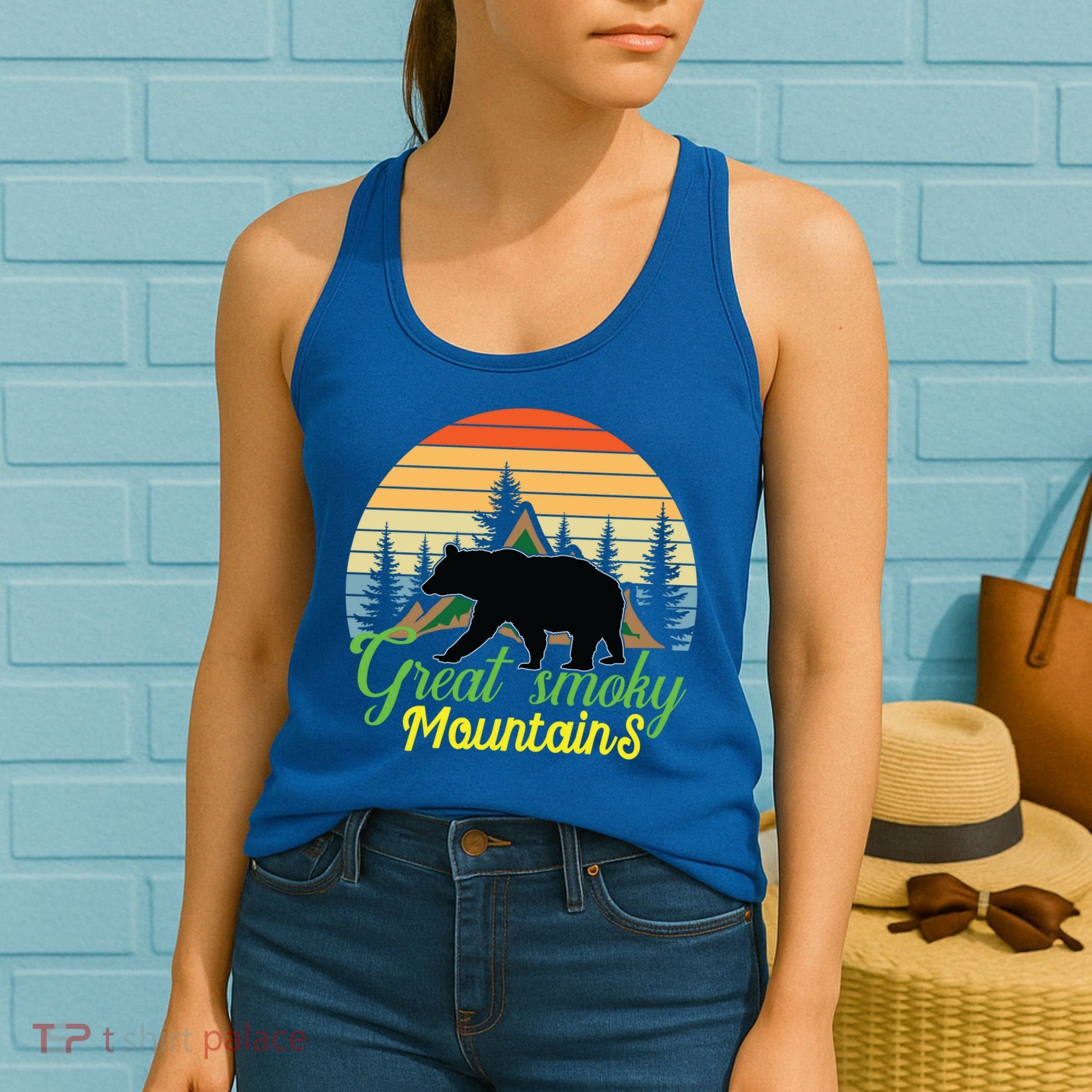 Great Smoky Mountains Bear Tennessee Gatlinburg Nature Great Gift Women's Tank Top