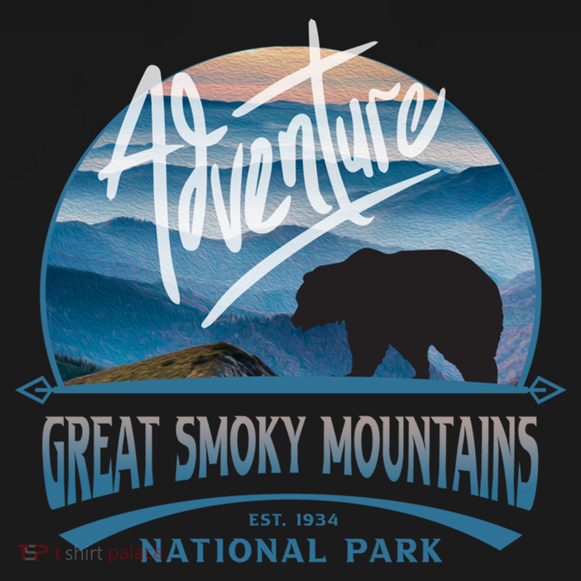 Great Smoky Mountains National Park Adventure Bear Souvenir Gift Women's Hoodie