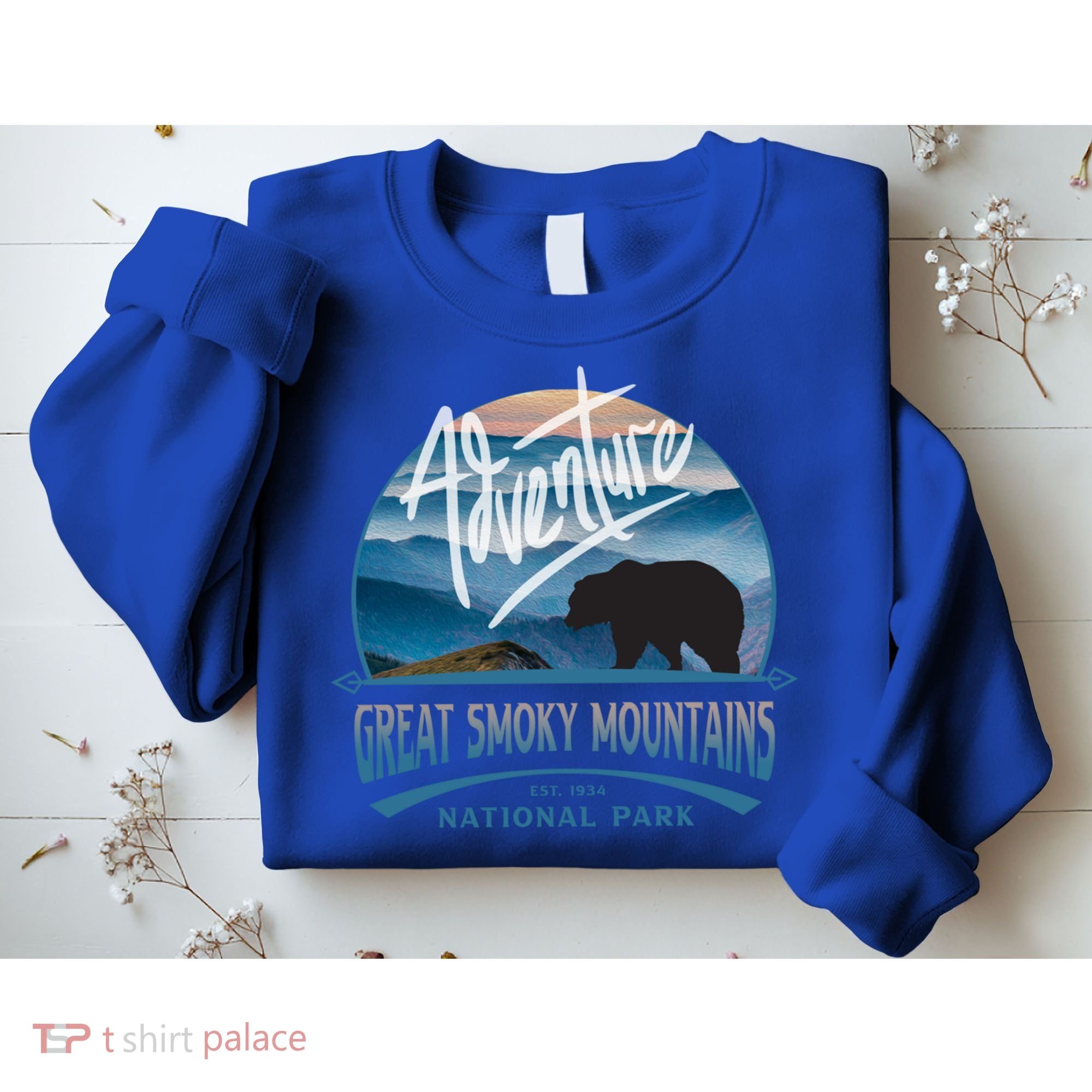 Great Smoky Mountains National Park Adventure Bear Souvenir Gift Sweatshirt