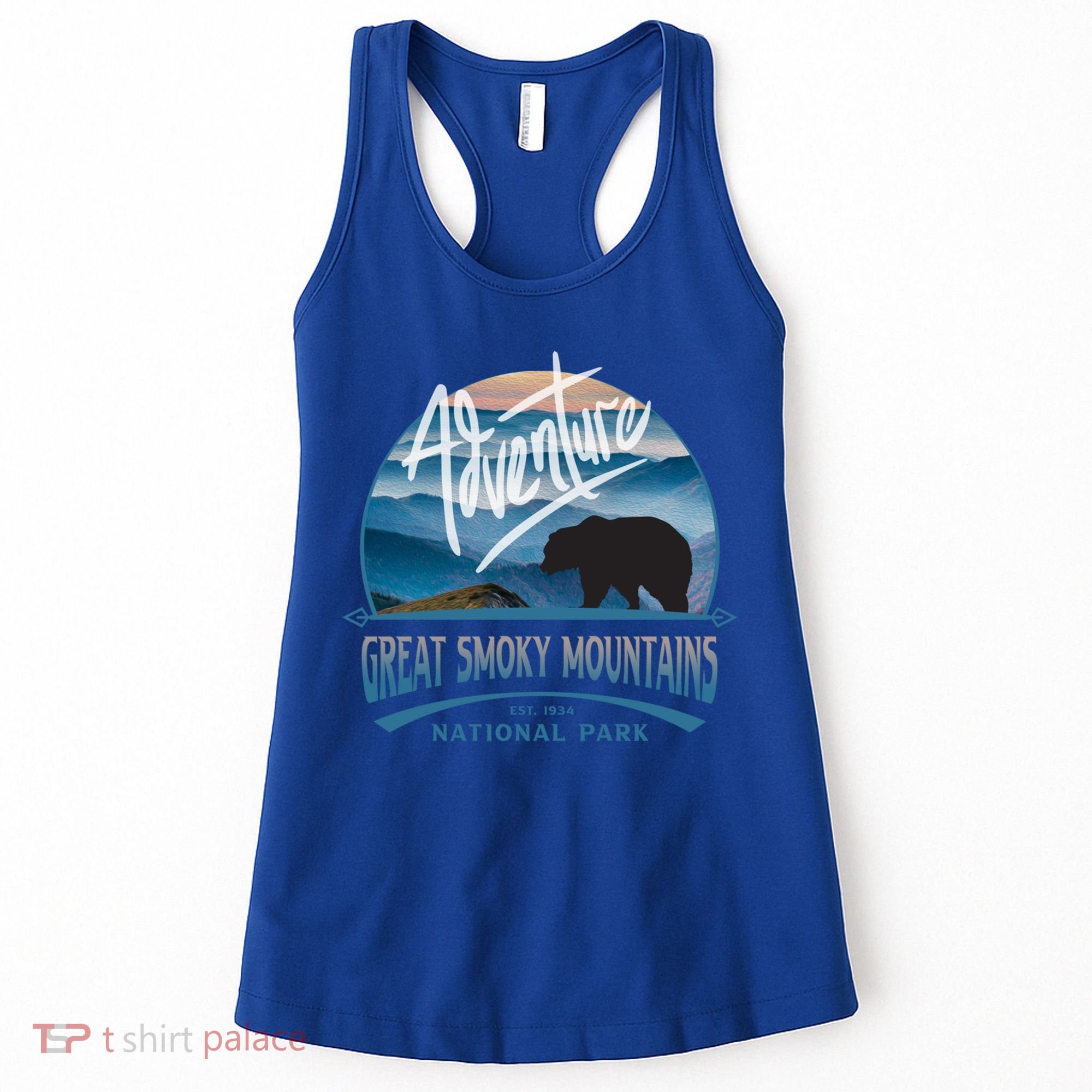 Great Smoky Mountains National Park Adventure Bear Souvenir Gift Women's Tank Top