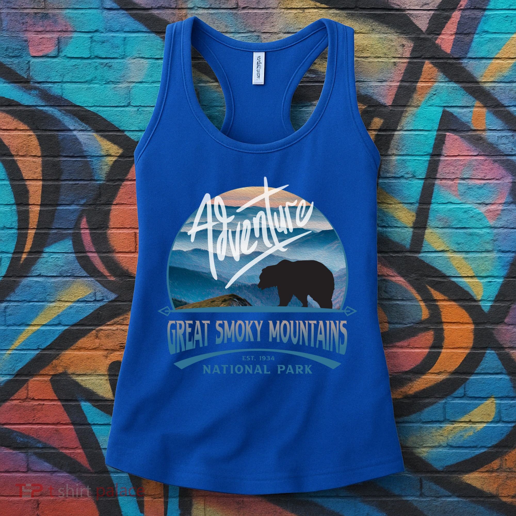 Great Smoky Mountains National Park Adventure Bear Souvenir Gift Women's Tank Top