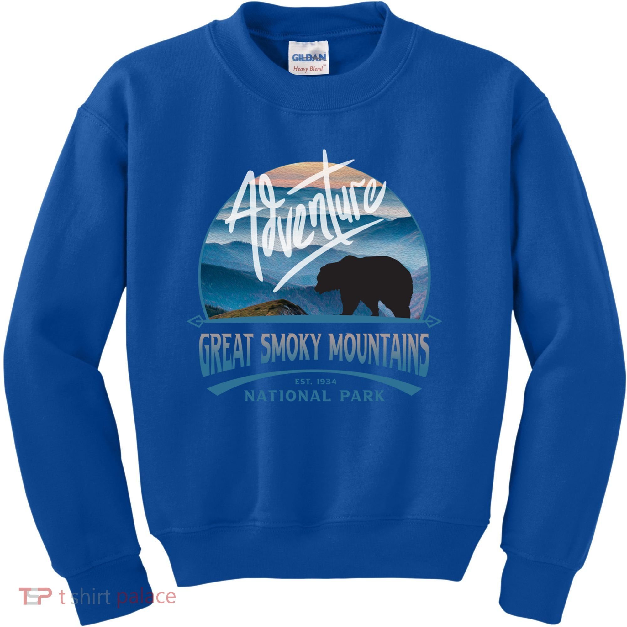 Great Smoky Mountains National Park Adventure Bear Souvenir Gift Kids Sweatshirt