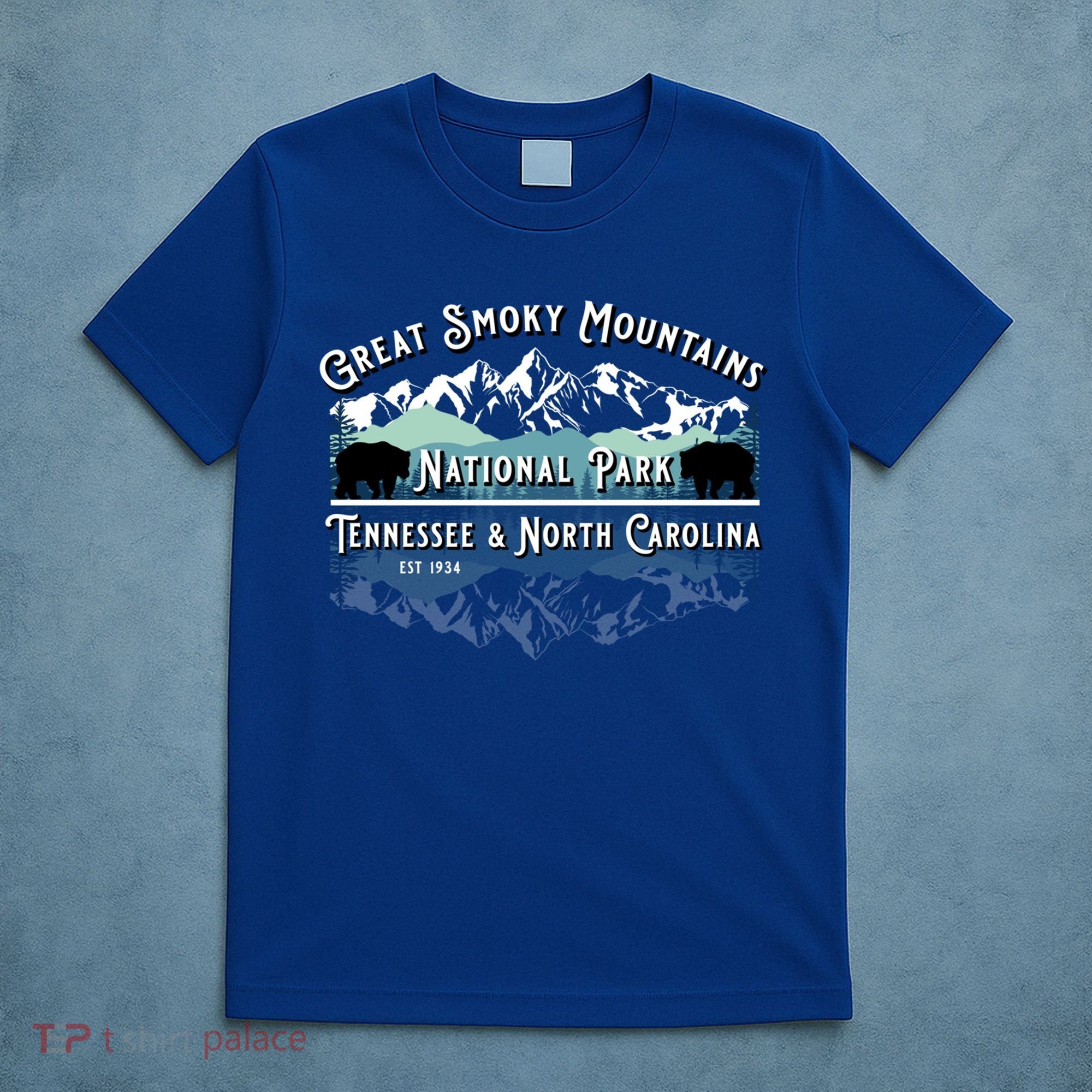 Great Smoky Mountains National Park Bear Hiking Souvenir Gift T-Shirt