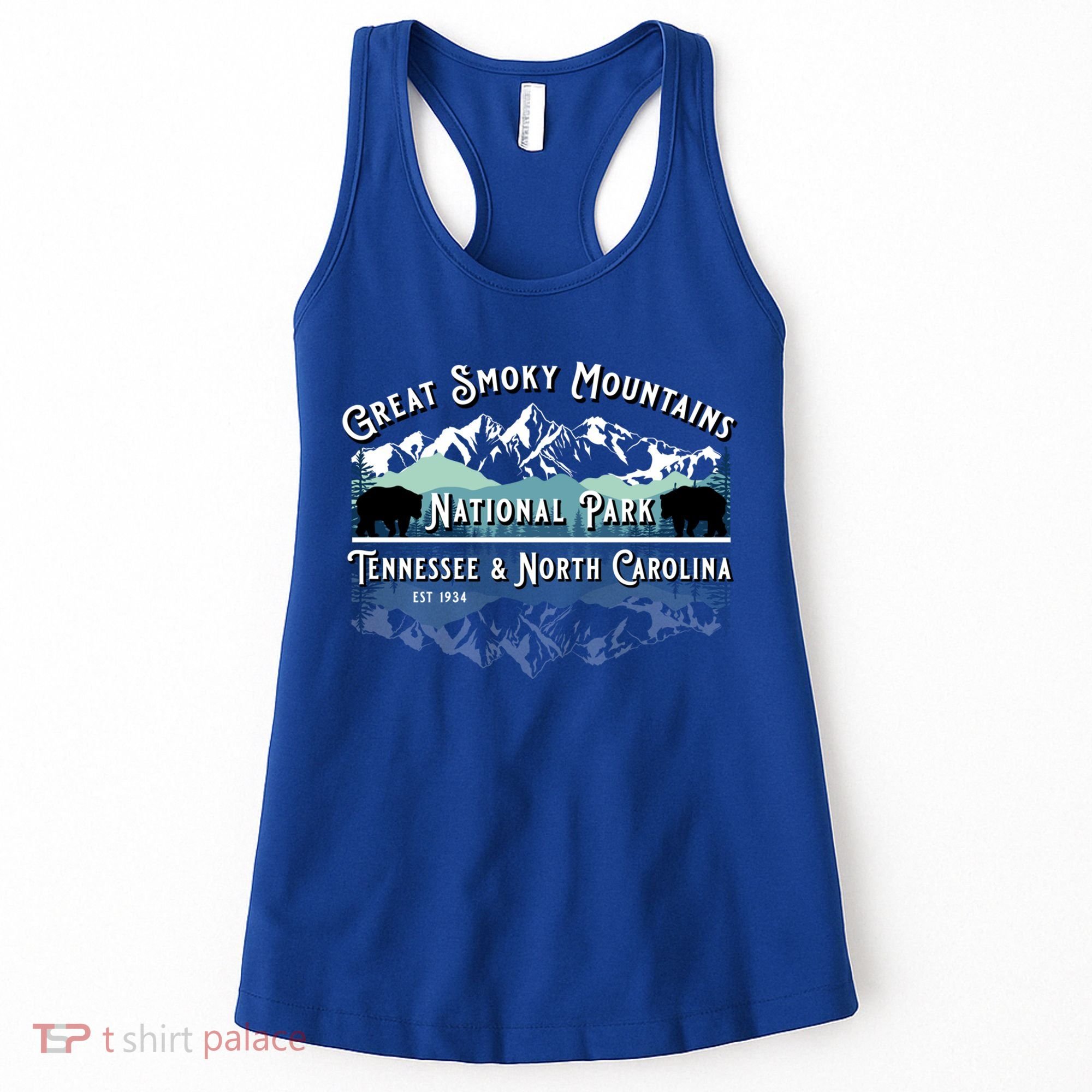 Great Smoky Mountains National Park Bear Hiking Souvenir Gift Women's Tank Top