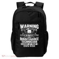 Grumpy Sarcastic Maintenance Technician Repairman Handyman Backpack thumb 0