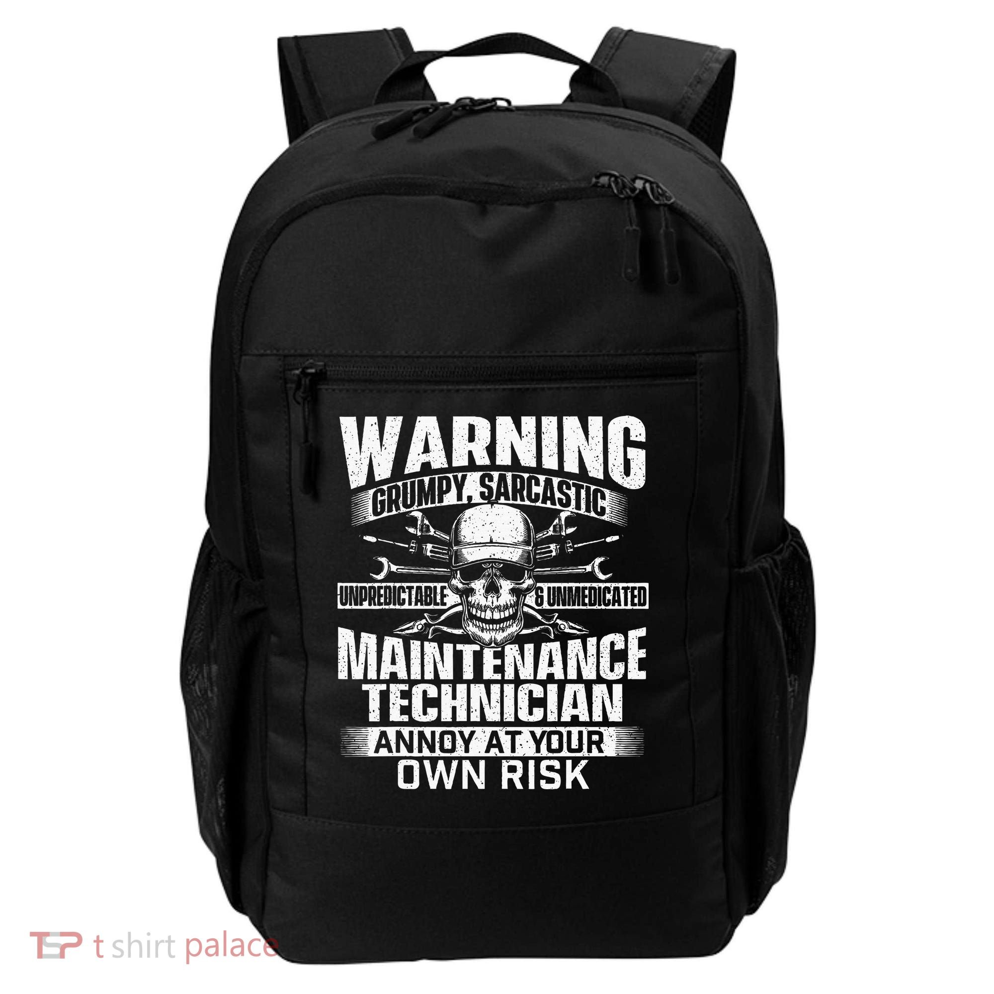 Grumpy Sarcastic Maintenance Technician Repairman Handyman Backpack