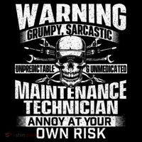 Grumpy Sarcastic Maintenance Technician Repairman Handyman Women's Hoodie thumb 2