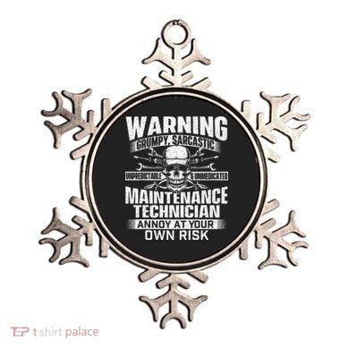 Grumpy Sarcastic Maintenance Technician Repairman Handyman Ornament