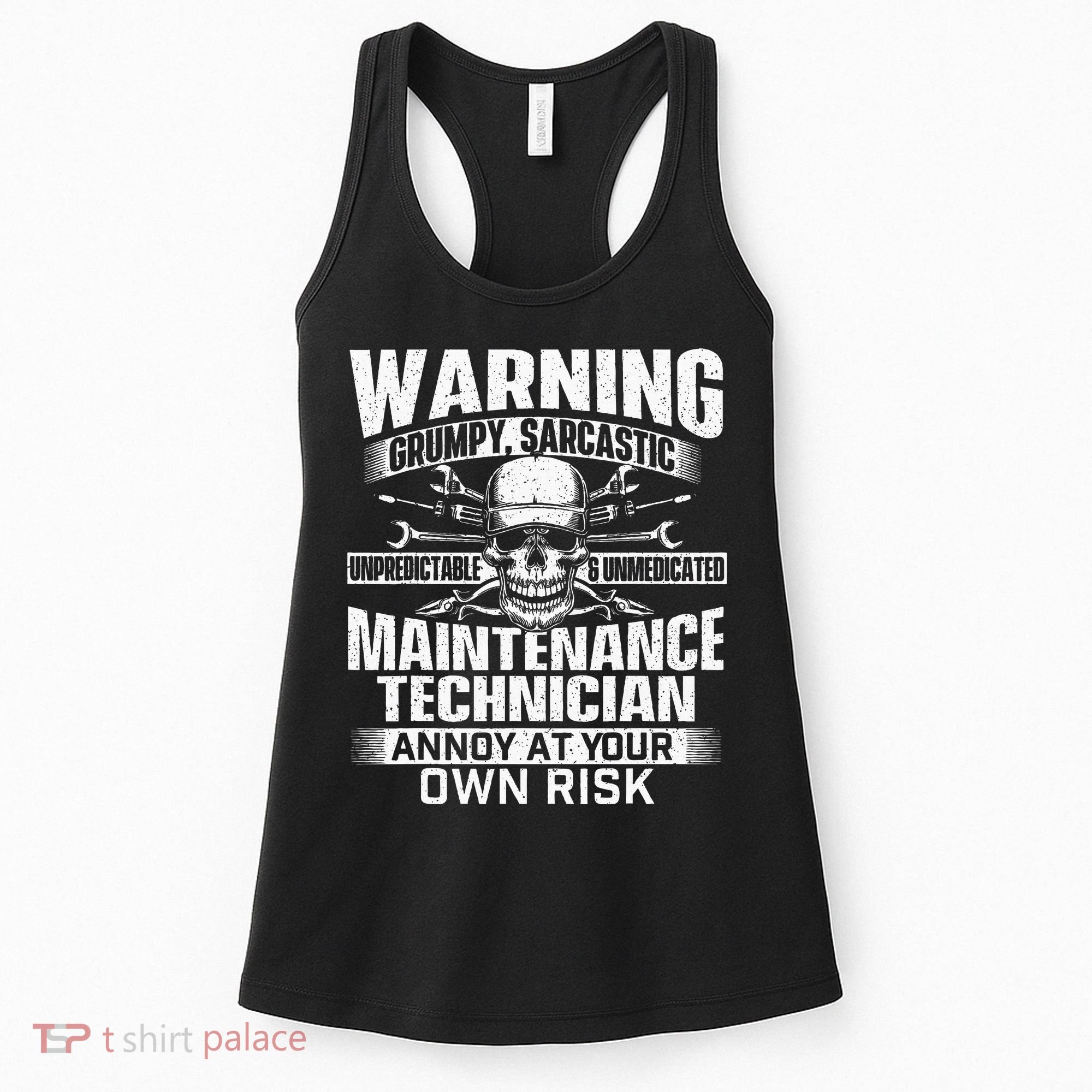 Grumpy Sarcastic Maintenance Technician Repairman Handyman Women's Tank Top