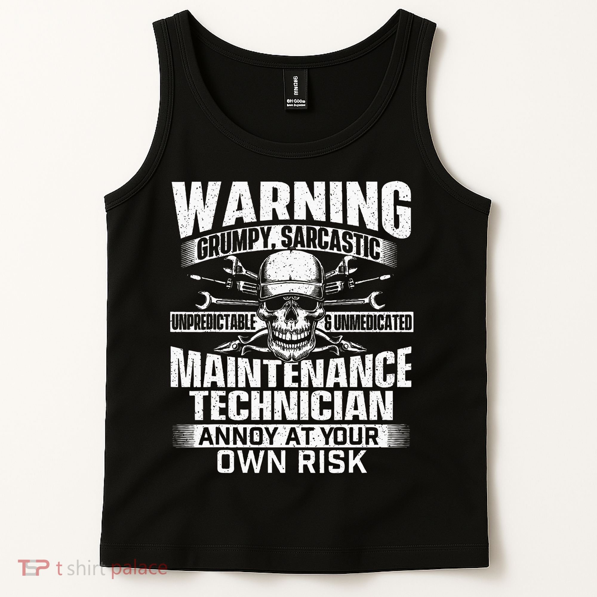 Grumpy Sarcastic Maintenance Technician Repairman Handyman Tank Top