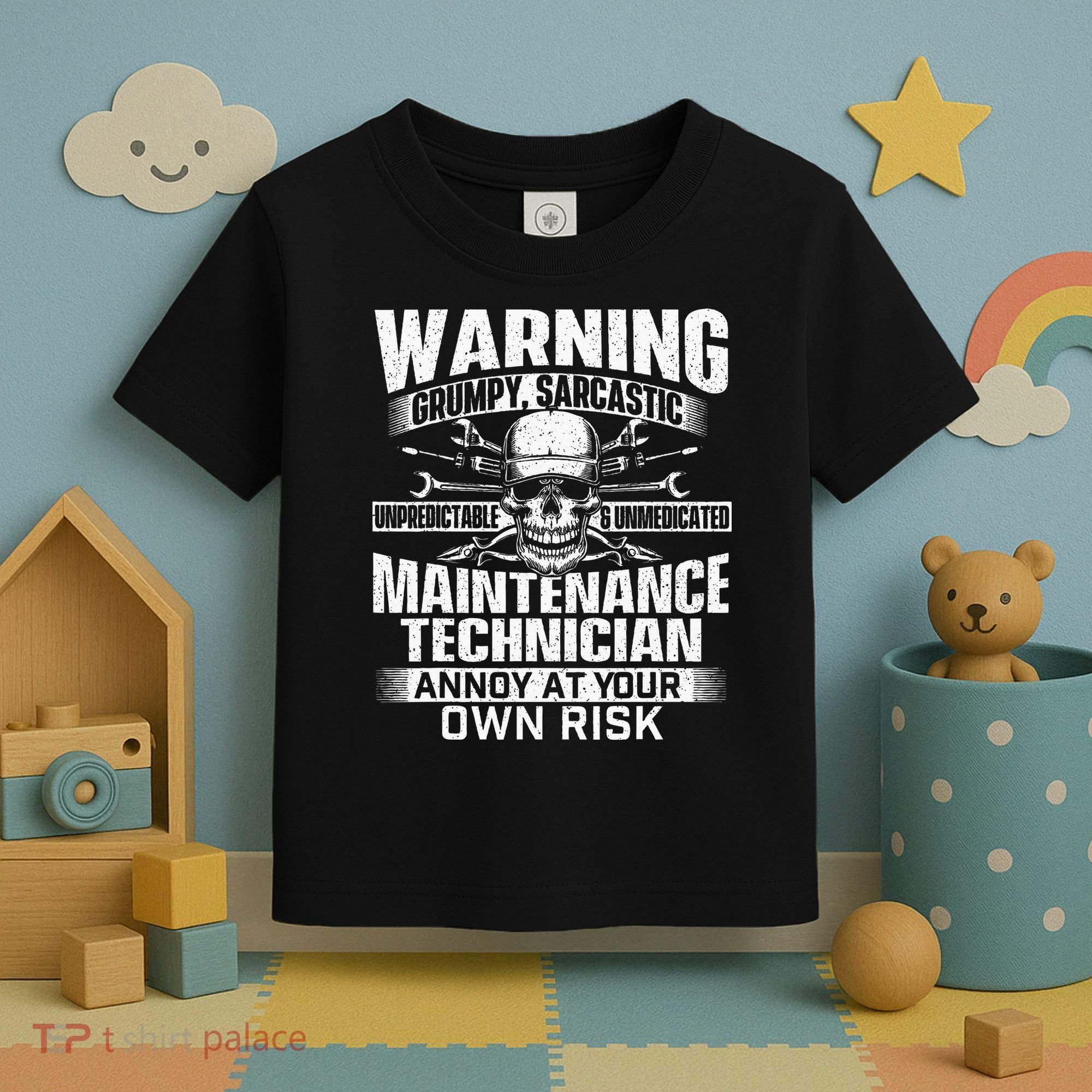 Grumpy Sarcastic Maintenance Technician Repairman Handyman Toddler T-Shirt