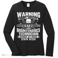 Grumpy Sarcastic Maintenance Technician Repairman Handyman Women's Long Sleeve Shirt thumb 0