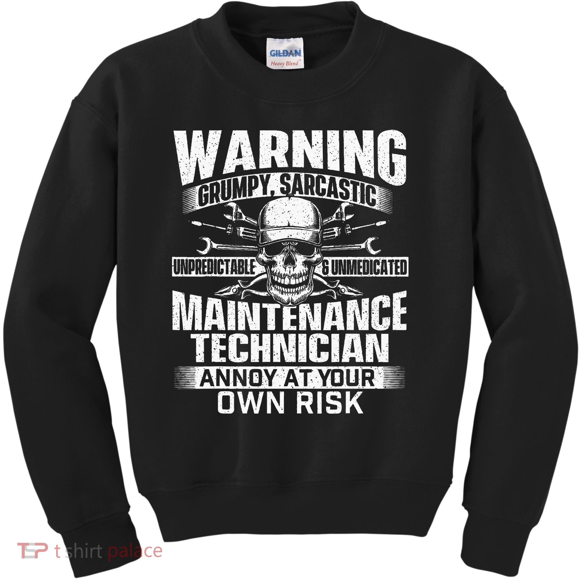 Grumpy Sarcastic Maintenance Technician Repairman Handyman Kids Sweatshirt