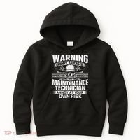Grumpy Sarcastic Maintenance Technician Repairman Handyman Kids Hoodie thumb 0
