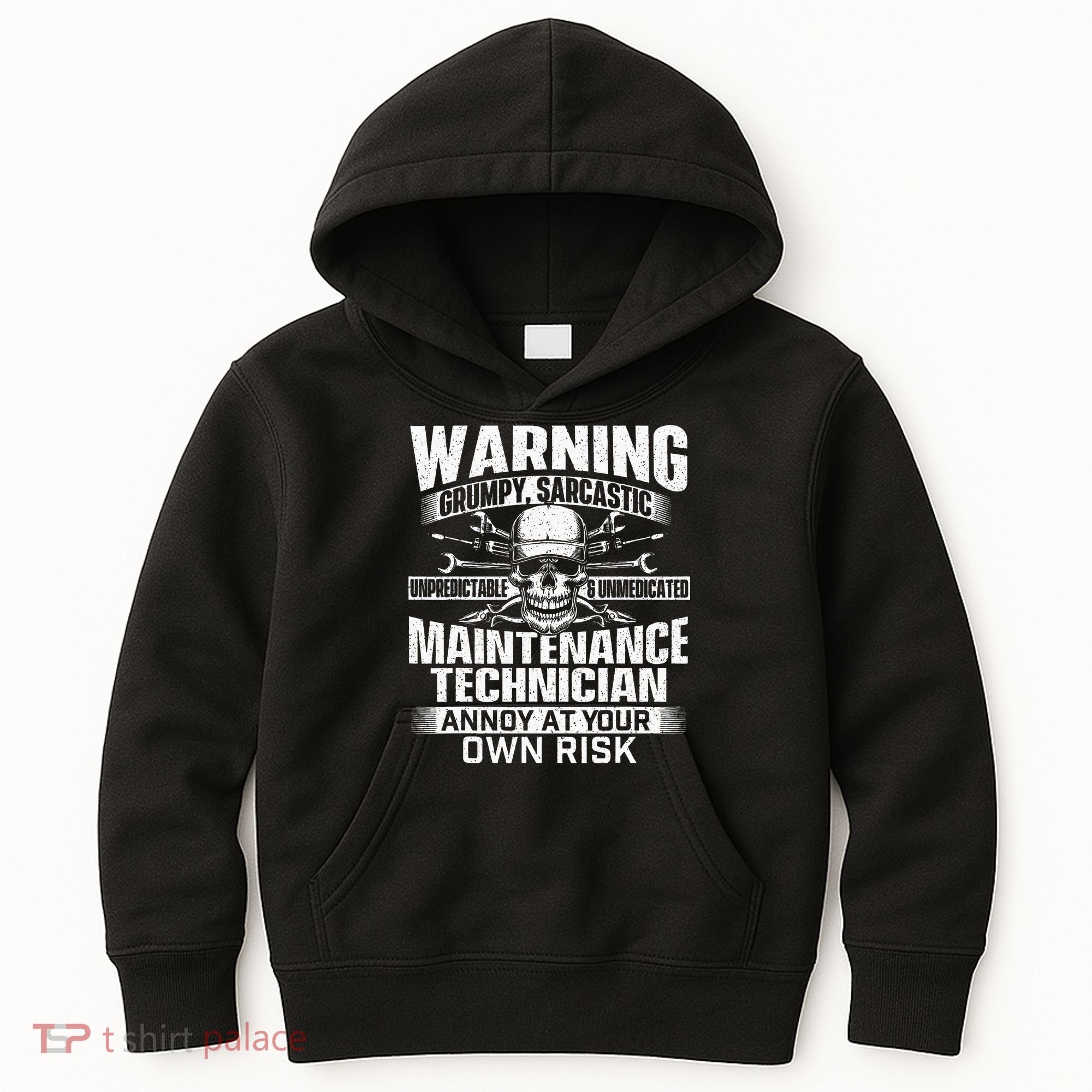 Grumpy Sarcastic Maintenance Technician Repairman Handyman Kids Hoodie