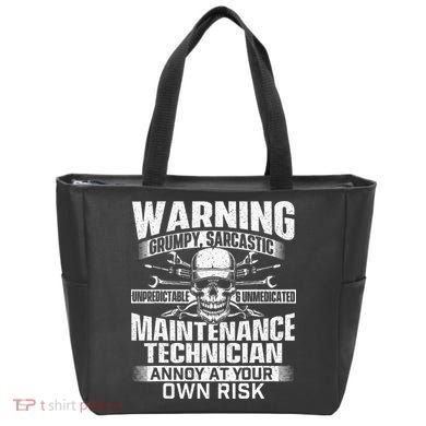 Grumpy Sarcastic Maintenance Technician Repairman Handyman Tote Bag