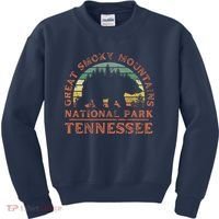 Great Smoky Mountains National Park Tennessee Bear Hiking Kids Sweatshirt thumb 0
