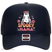 Groovy Spooky Mama Floral Ghost Halloween Spooky Mom Wo Hat thumb 0