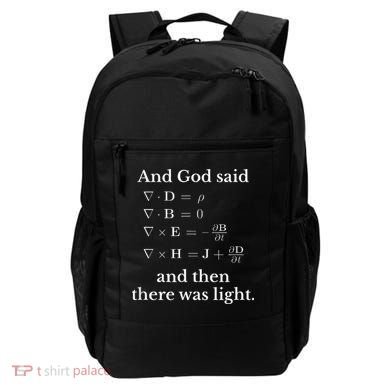 God Said MaxwellS Equations Integral Form Geeks Backpack