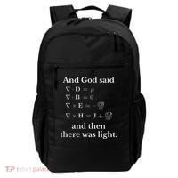 God Said MaxwellS Equations Integral Form Geeks Backpack thumb 0